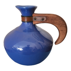 Art Deco Bauer Cobalt Blue Carafe