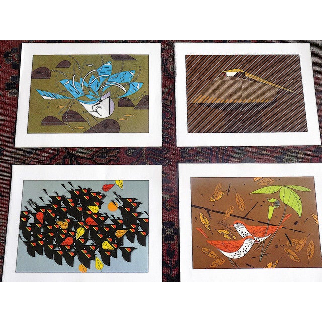 Vintage Charley Harper Modernist Abstracted Bird Lithographs (10.75" X 8.25") - Set of 10 For Sale - Image 4 of 10