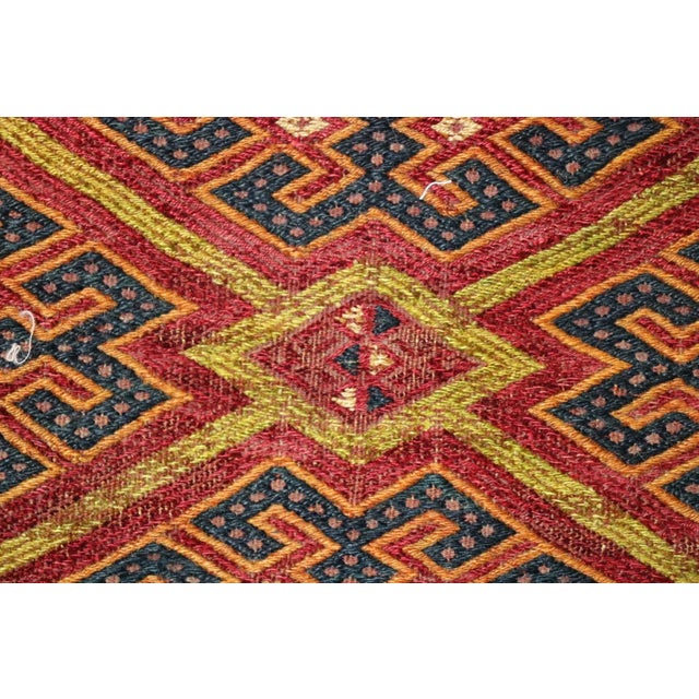 Brown Vintage Hand-Knotted Turkmen Wall Hanging, 1930s For Sale - Image 8 of 18