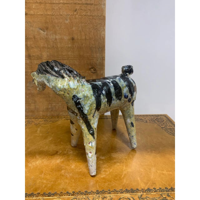 Mid 20th Century Vintage Mid 20th Century Alfaraz Ceramics Horse Sculpture For Sale - Image 5 of 6