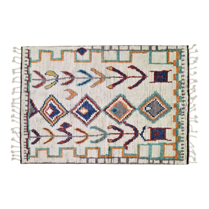 Moroccan Modern Hand Knotted Wool Rug, 3'x5'