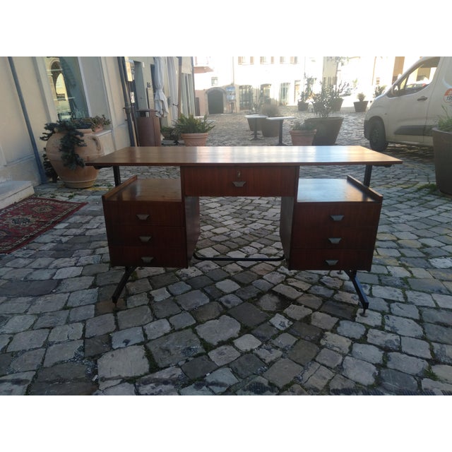 1950s Swedish Teak Desk, 1950s For Sale - Image 5 of 18