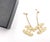 Chanel Chanel Classic Gold CC Dangle Piercing Earrings, Pair For Sale - Image 4 of 4