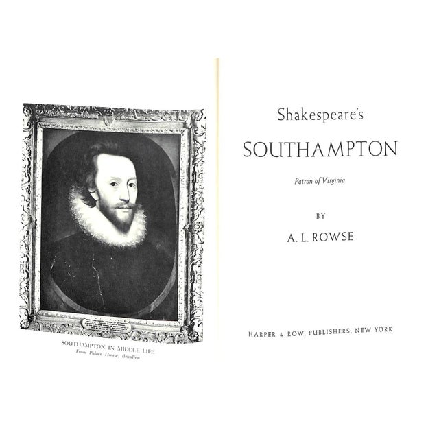 ROWSE, A.L. [323] pp. Harper & Row, Publishers 1965 9 3/4" x 6 3/4" Jacket design by Philip Gough Full-length biography of...