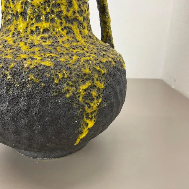 Large Fat Lava Pottery Vase from Fohr Ceramics, Germany, 1970s For Sale - Image 6 of 18