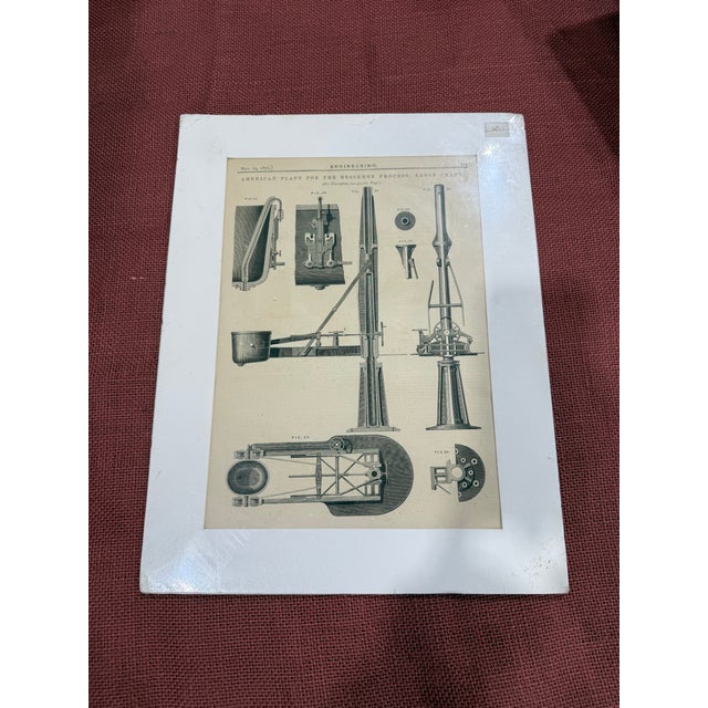 Original Engineering Reproduction Print Illustration Published 1870 to 1890 For Sale - Image 4 of 6