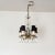 Petite French Louis XV Style Five Arm Crystal Chandelier With Black Lampshades For Sale - Image 17 of 18