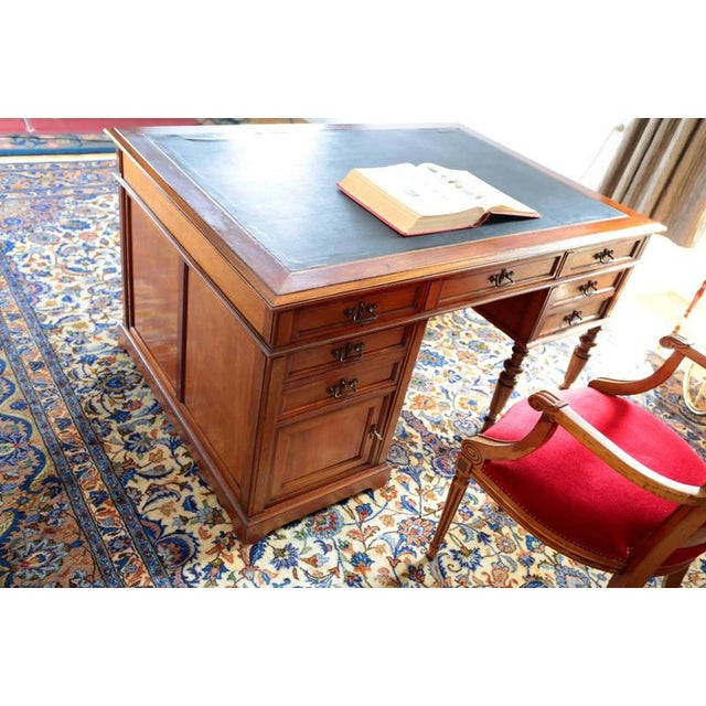 Antique French Louis XVI Neoclassical Writing Desk For Sale - Image 4 of 10
