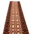 Textile Handmade New Zealand Wool Dhurrie Runner, Terracotta, Cream and Brown Geometric Dhurrie Runner - 2.5'x21.5' For Sale - Image 7 of 14
