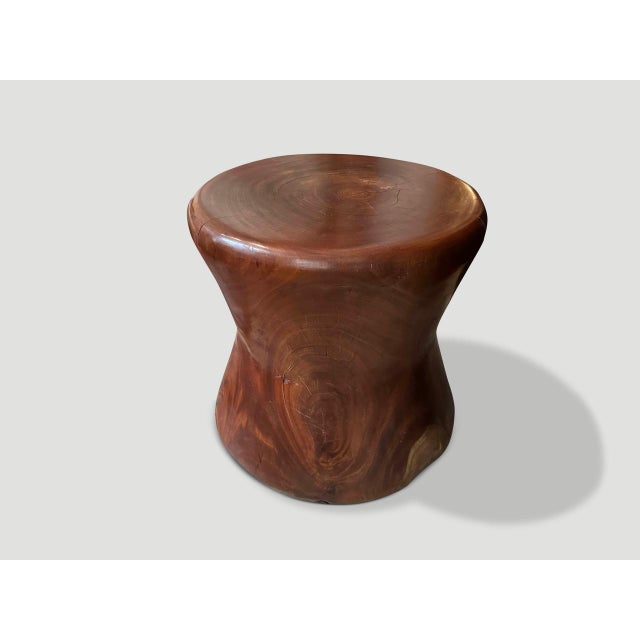 Contemporary Andrianna Shamaris Wood Side Table or Stool For Sale - Image 3 of 5