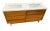 1960s Mid-Century Modern Walnut Double-Sink Bathroom Vanity With White Top For Sale - Image 5 of 6