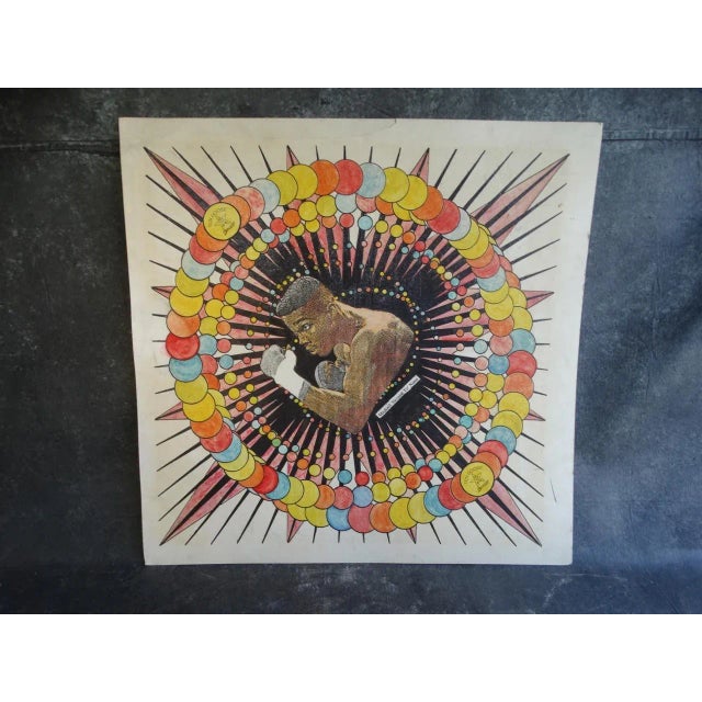 Paper Original Modern Portrait Collage for Ten Goose Boxing Gym Featuring Michael Nunn, Circa 1990 For Sale - Image 7 of 7