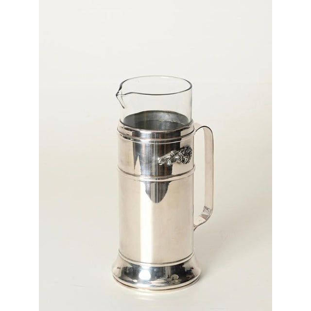 Silver-Plated Carafe with Crystal Insert from Gucci, Italy, 1970s For Sale - Image 16 of 17