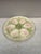 French Majolica oyster plate signed Hippolyte Boulenger Choisy-le-Roi. The six pink wells are surrounded by green seaweeds.