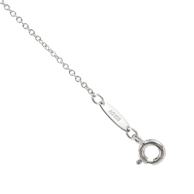 Metal Tiffany & Co. Elsa Peretti 925 and 18k Rose Gold Open Heart Pendant Necklace For Sale - Image 7 of 10