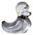Crystal Duck Sculpture from Daum France, 1980s For Sale