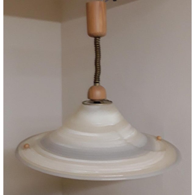 Vintage German Ceiling Lamp in Pine, 1980s For Sale - Image 10 of 15