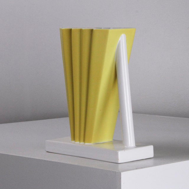Ettore Sottsass Ceramic Vase by Ettore Sottsass for Alessio Sarri, 1990s For Sale - Image 4 of 10
