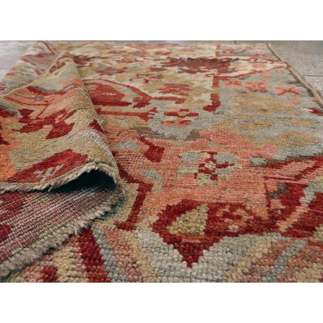 Galerie Shabab Collection Early 20th Century Caucasian Karabagh Throw Rug For Sale In New York - Image 6 of 6