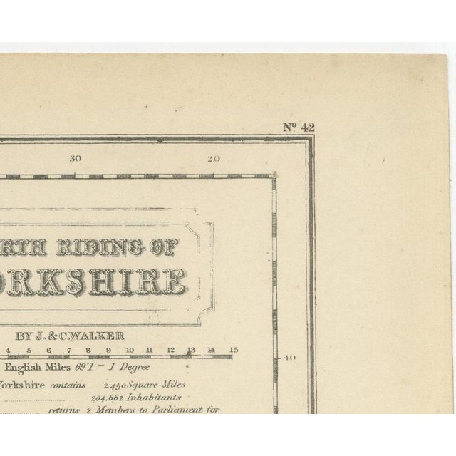 Hobson Fox Hunting Map of Yorkshire North Riding with Bedale Hunt, 1870 For Sale - Image 4 of 9