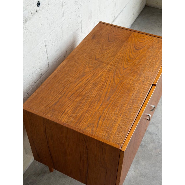 Wood Denka Teak Cabinet Wooden Small Storage Small Denmark 1970s For Sale - Image 7 of 8