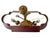 2000 - 2009 Vintage Brass Bouillotte Library Desk Lamp With Oxblood Red Crackle Tole Shade, 2005 For Sale - Image 5 of 9