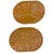 Vintage Whimsical Hand-Painted Cherry Blossom Placemats, Mixed Blush & Bronze, Set of 7 For Sale In Miami - Image 6 of 12