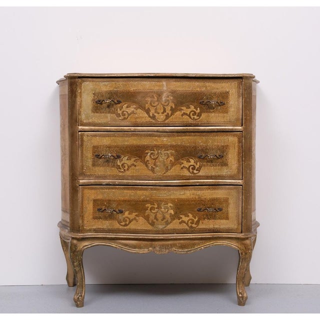 Vintage Italian Wooden Florentine Chest of Drawers, 1970s For Sale - Image 9 of 9