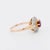 Antique Ruby and Diamond Halo Ring, Size 6 For Sale - Image 4 of 5