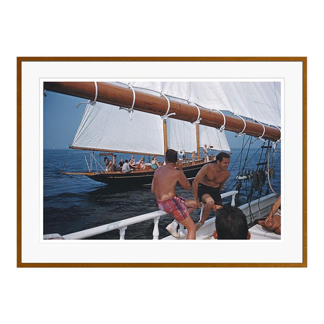 Holiday in Boston 1959 by Slim Aarons Framed C-Print For Sale