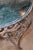 Dark Gray 20th Century French Iron Round Center Table With Verde Marble For Sale - Image 8 of 8