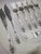 Art Nouveau Iris Pattern Fish Cutlery in Silver from Henin & Cie, 1900s, Set of 12 For Sale - Image 5 of 18