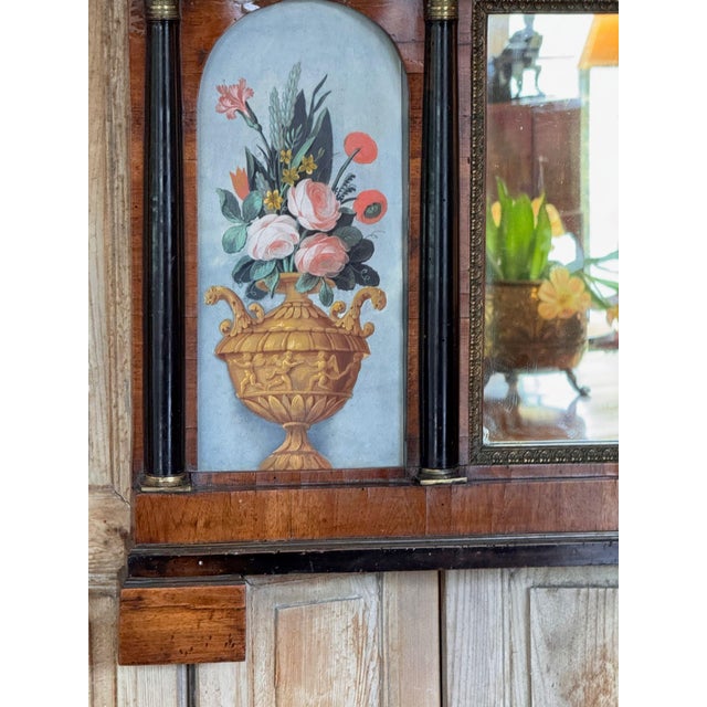 19th Century 19th Century Italian Overmantel Mirror With Painted Urn Panels For Sale - Image 5 of 7
