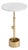 Myles Accent/Drink Table, Natural Brass with Marble Top For Sale