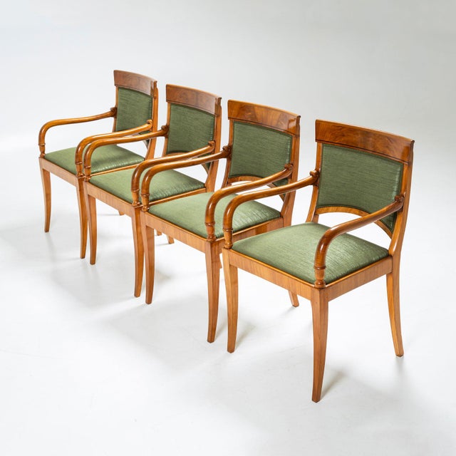 Early 19th Century Armchairs, France, Set of 4 For Sale - Image 3 of 11