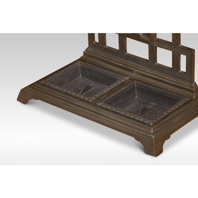 Goldenrod Falkirk Cast Iron Umbrella Stand, 1890s For Sale - Image 8 of 9
