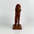 Small Vintage Folk Art Painted Leather Monkey on Stand For Sale - Image 4 of 9