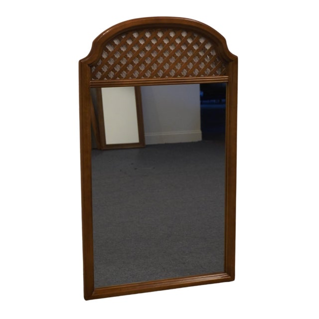 BASSETT FURNITURE Solid Pecan Italian Mediterranean Style 29" Mirror 290-28-213 49" High 29" Wide 1.5" Deep We specialize...