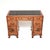 A beautiful antique burr walnut leather top pedestal desk. This is in the Georgian style, it dates from around the 1930’s....