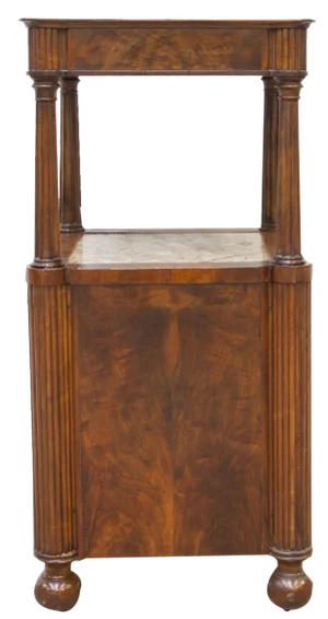 French Mobile Bar in Walnut, 19th Century