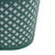 Metal Beautiful Teal Checkered Flower-Shaped Flower Pot For Sale - Image 7 of 9