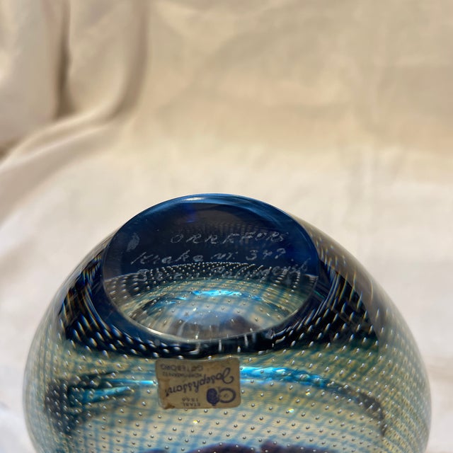 Orrefors "Kraka" Vase Signed, Sven Palmqvist, 1945 For Sale - Image 10 of 12