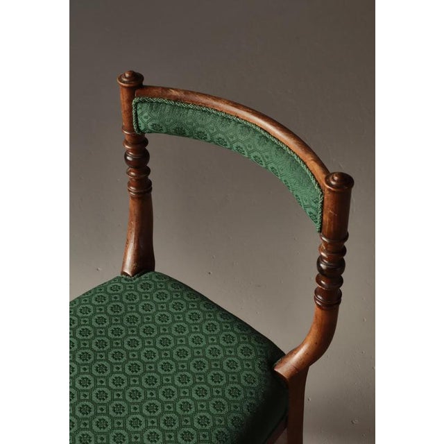 Gold 19th Century Danish Side Chair in the style of M. G. Bindesbøll, 1890s For Sale - Image 8 of 15
