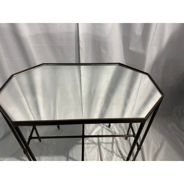 Contemporary Barnes Iron Octagon Side Table For Sale - Image 3 of 4