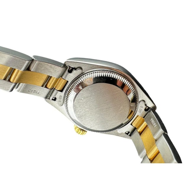 2002 Rolex Ladies DateJust Two Tone Blue Diamond Dial Watch 79173 For Sale - Image 12 of 18