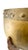1960s Vintage Hammered Brass Jardiniere With Carved Wooden Stand For Sale - Image 5 of 9