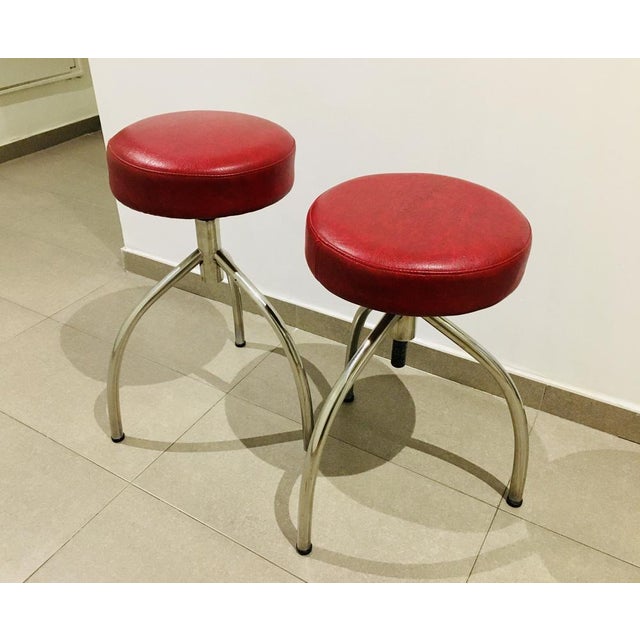 Set of American Stools from Gasser Chair, 1970s For Sale - Image 4 of 5