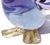Purple Vintage Murano Sommerso Red Purple Blue Gold Flecks Italian Art Glass Bird Figurine With Original Label For Sale - Image 8 of 10