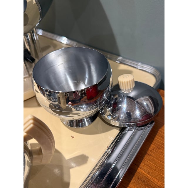 Vintage Art Deco Walter Von Nessen for Chase Coffee Service c.1938 = Set of 6 For Sale - Image 6 of 15