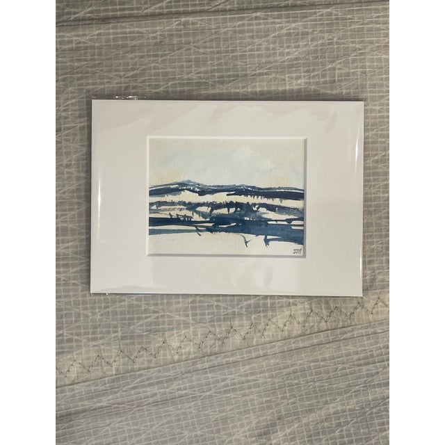 Contemporary A Place of Surrender Contemporary Watercolor Painting For Sale - Image 3 of 5